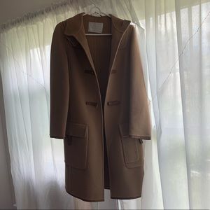 Vintage Prada Leather Trim Coat 1999